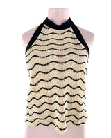 Blusa tejida cuello halter