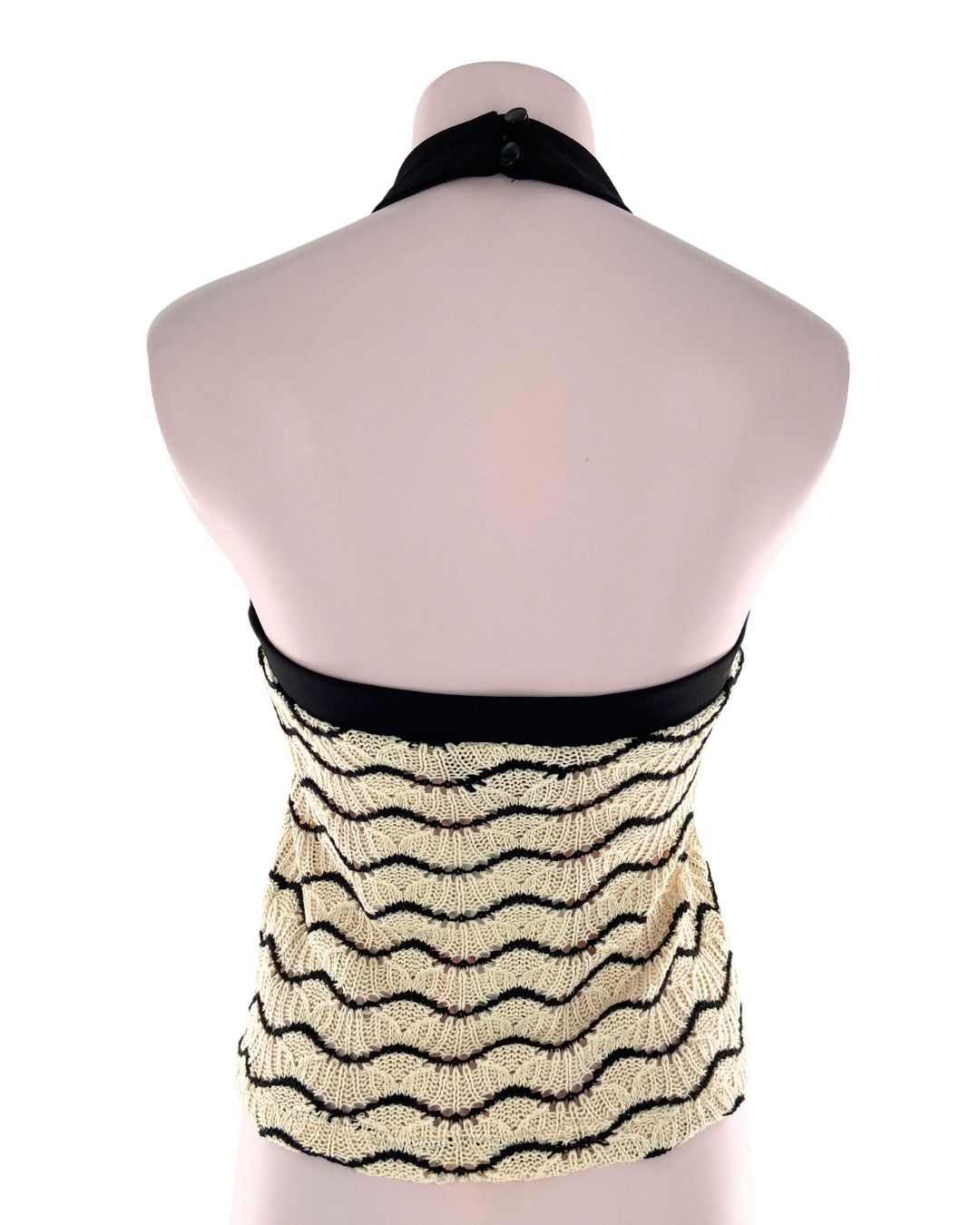 Blusa tejida cuello halter