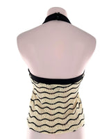 Blusa tejida cuello halter