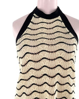 Blusa tejida cuello halter