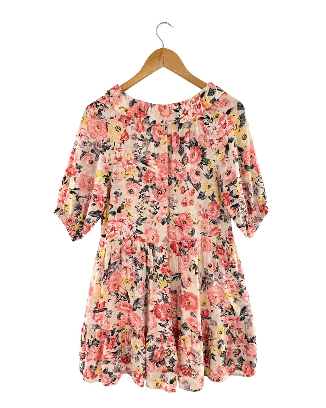 Vestido mini print flores