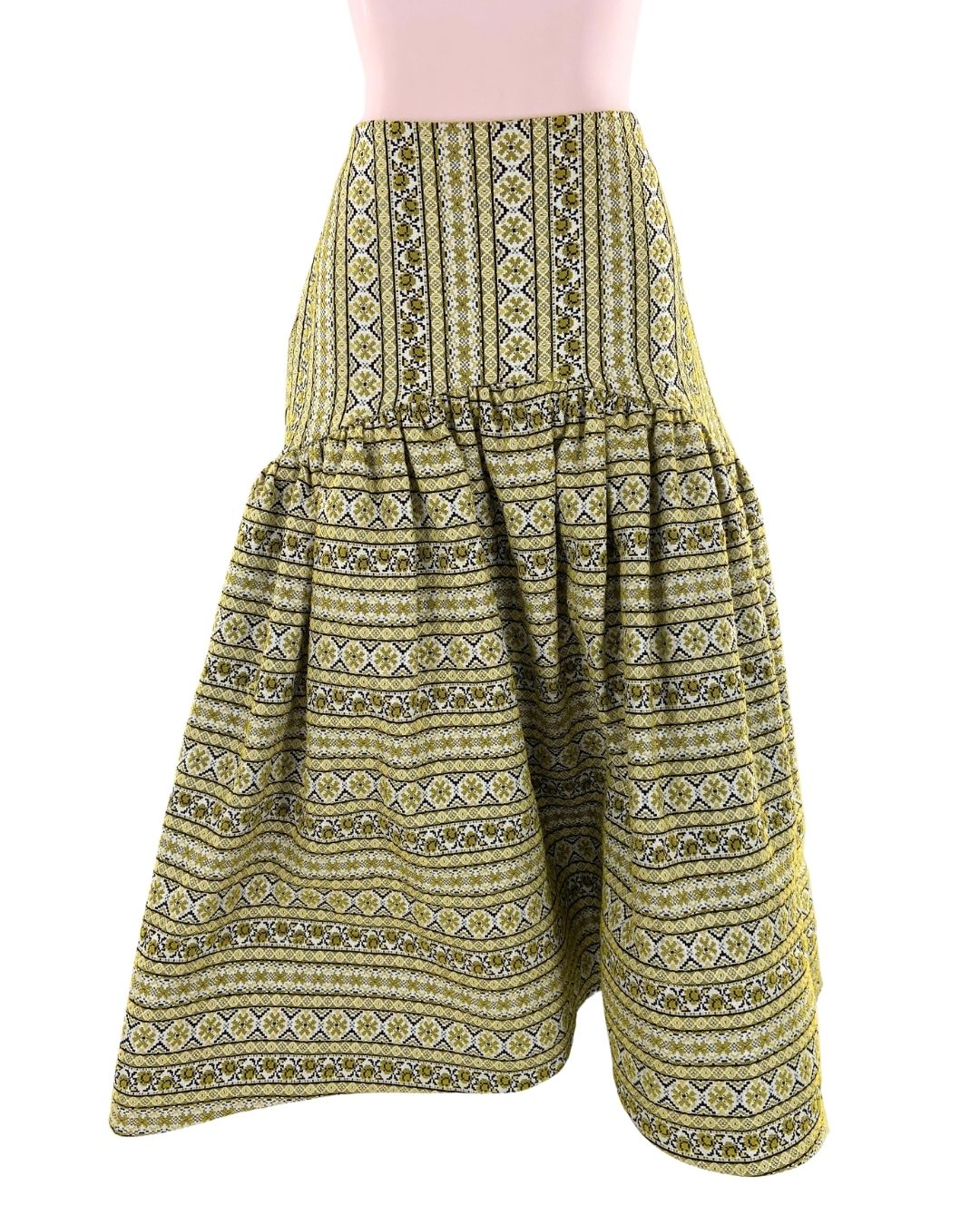 Maxi falda rigida en jacquard