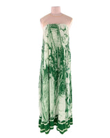 Maxi vestido amplio con mesh