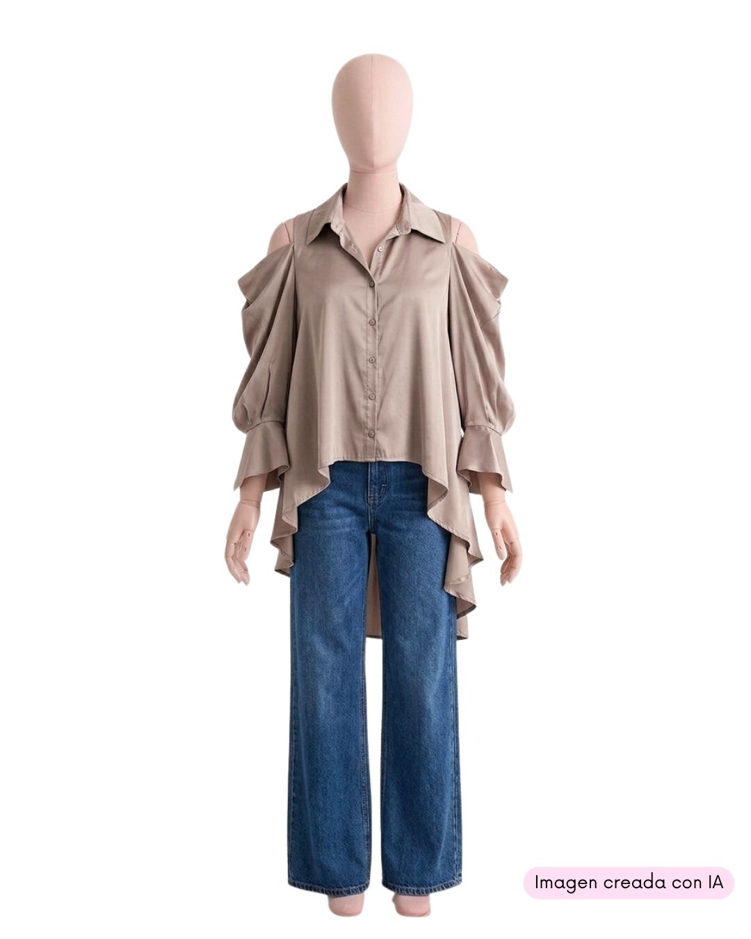 Blusa high and low cut out