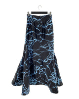 Maxi falda rigida sirena print
