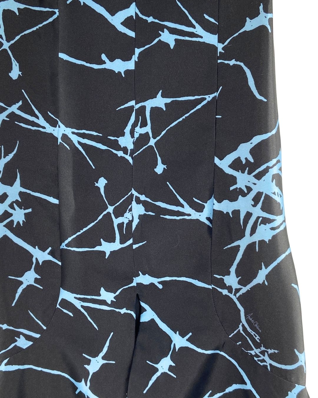 Maxi falda rigida sirena print