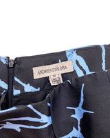 Maxi falda rigida sirena print