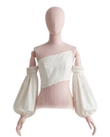 Top strapless mangas removible