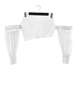 Top strapless mangas removible