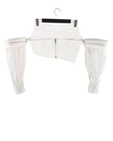 Top strapless mangas removible