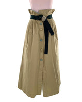 Maxi falda rigida amplia