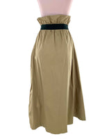 Maxi falda rigida amplia