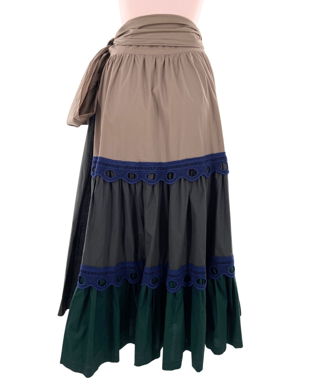 Maxi falda ridida wrap