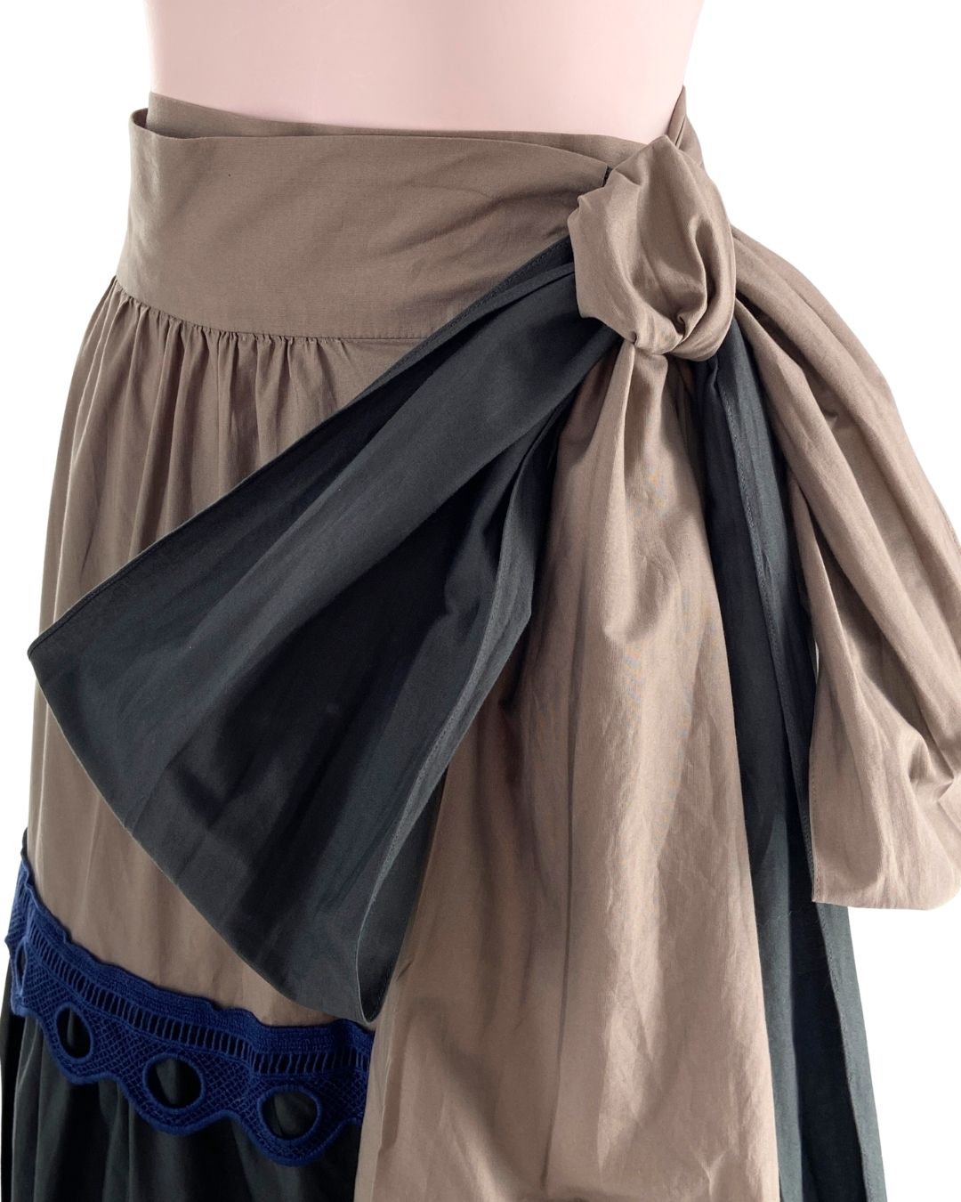 Maxi falda ridida wrap