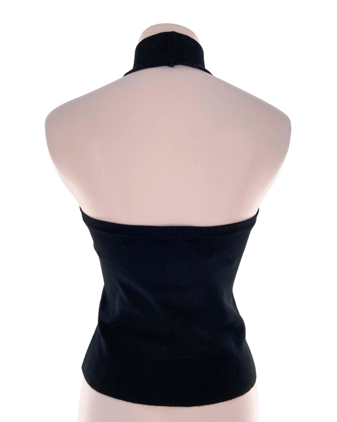 Blusa cuello halter escote