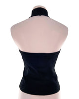 Blusa cuello halter escote