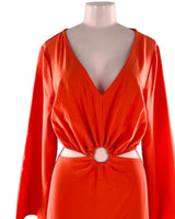 Maxi vestido estructurado