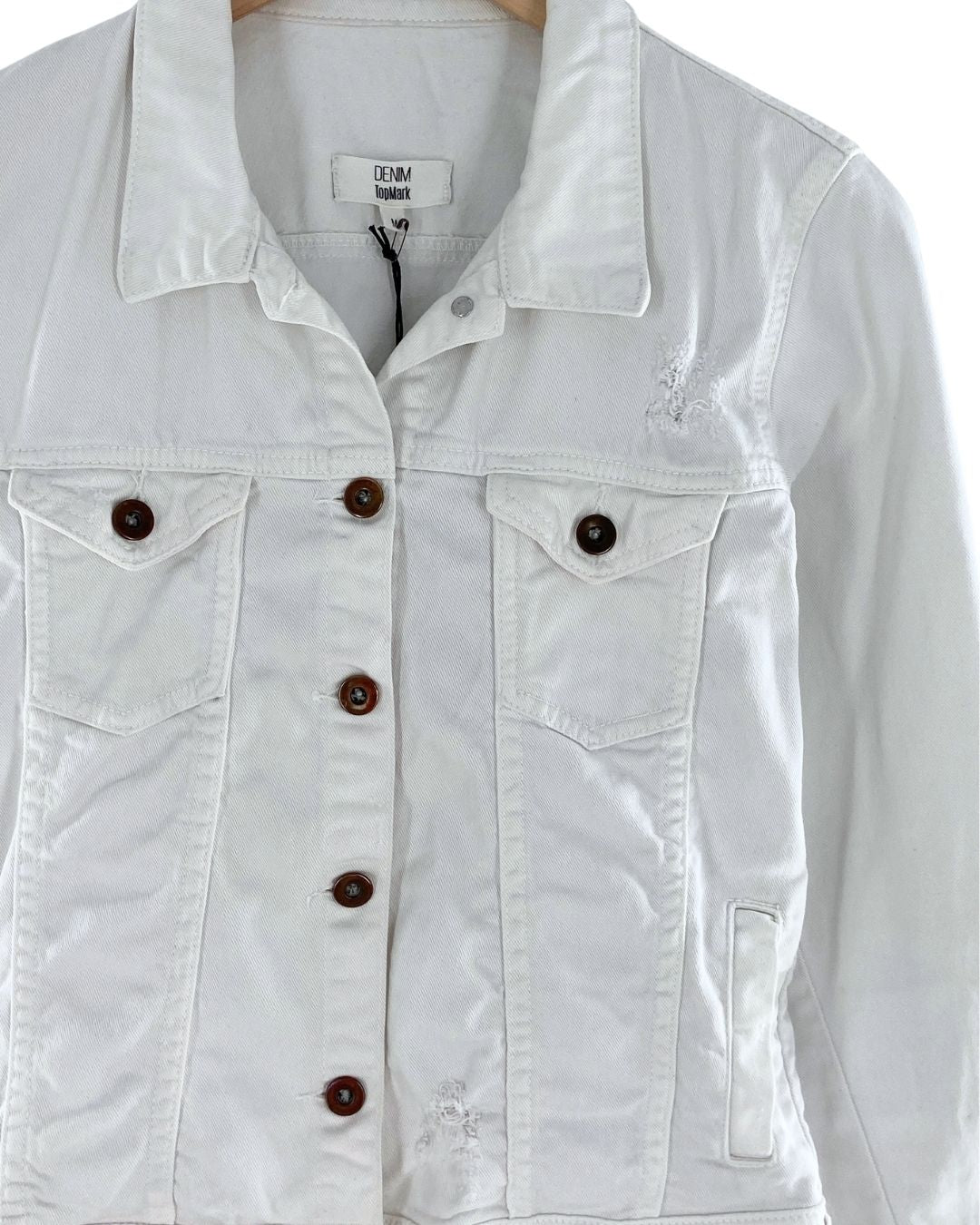 Chaqueta abotonada en denim