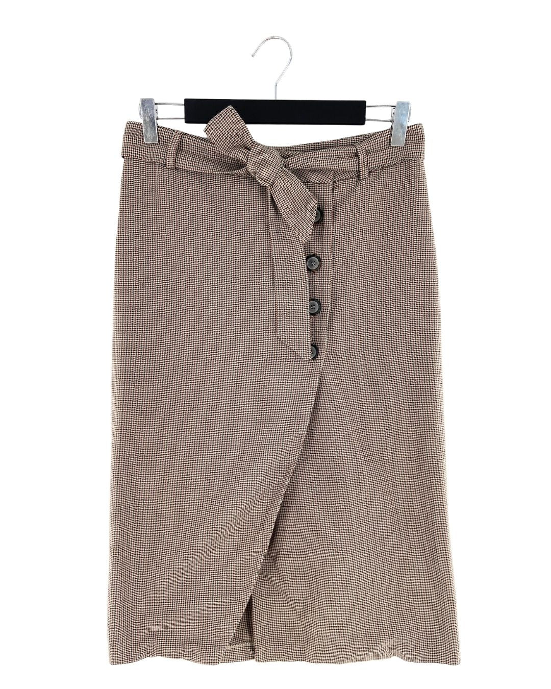 Falda stretch midi abotonada