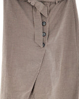 Falda stretch midi abotonada