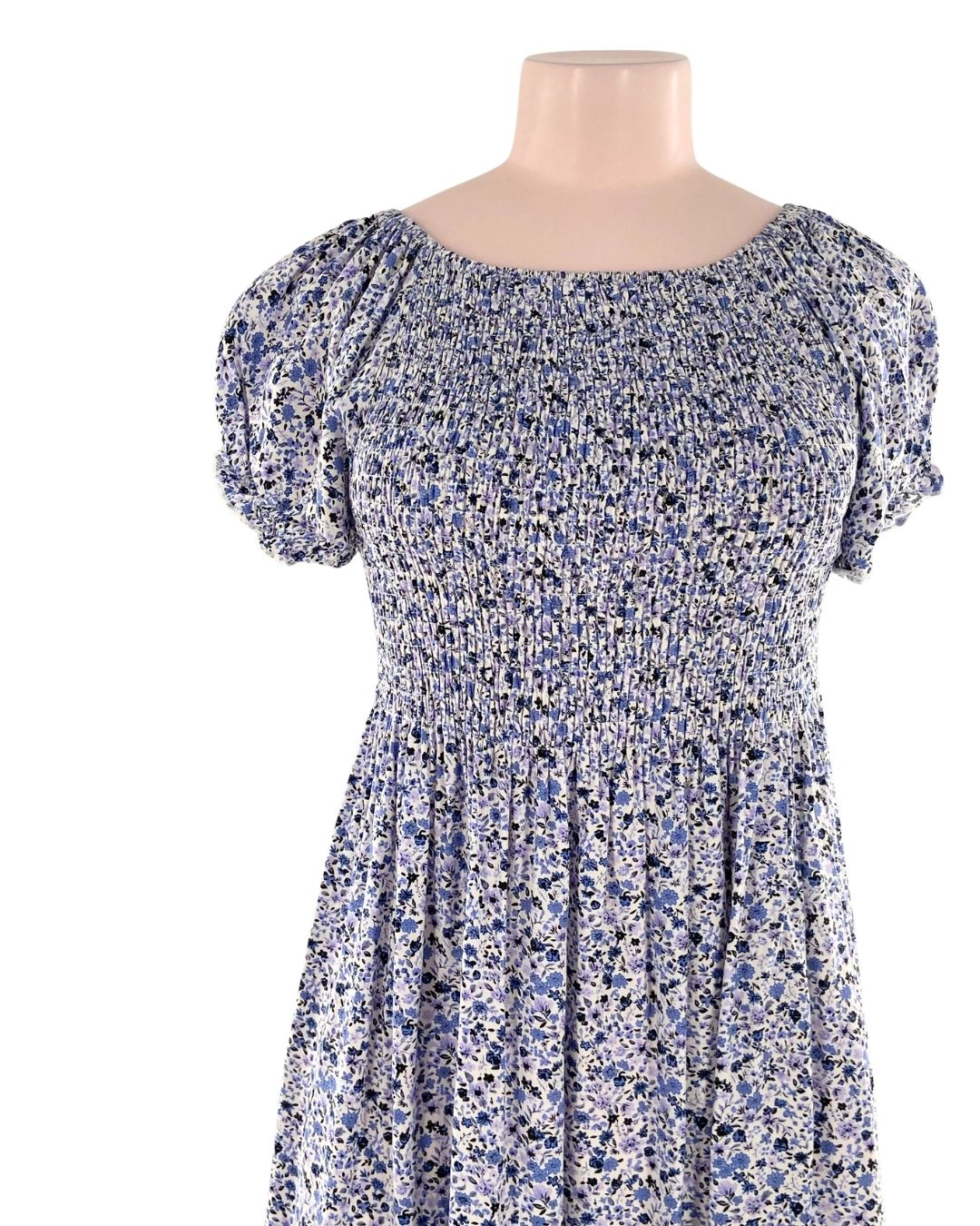 Vestido mini encauchado print