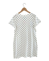 Vestido midi manga corta print
