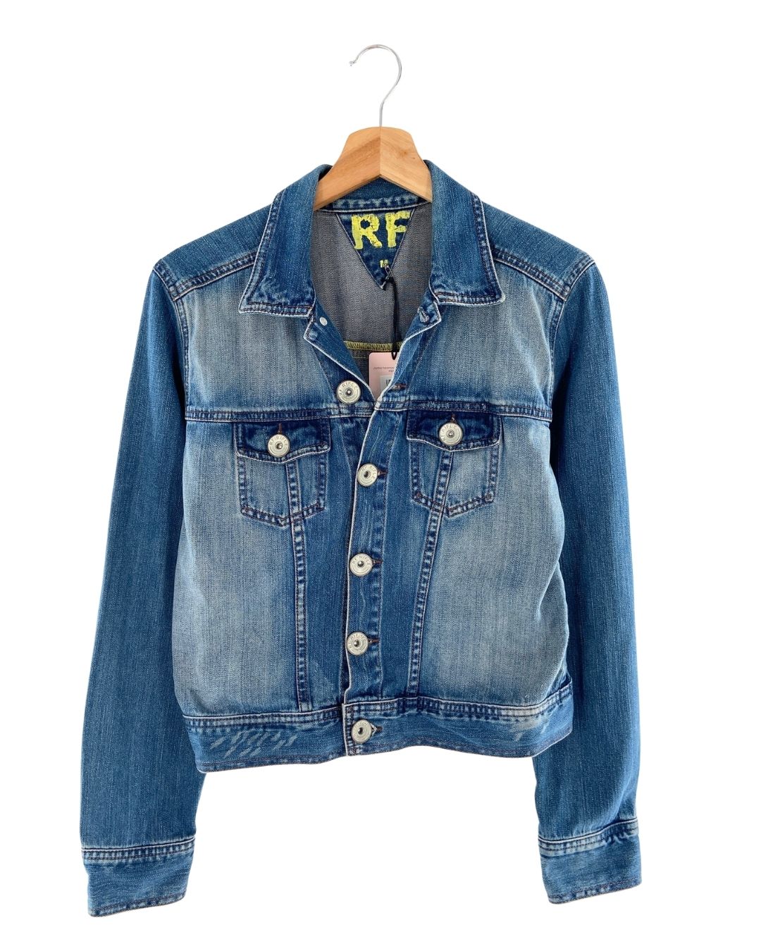 Chaqueta abotonada en denim