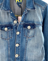 Chaqueta abotonada en denim
