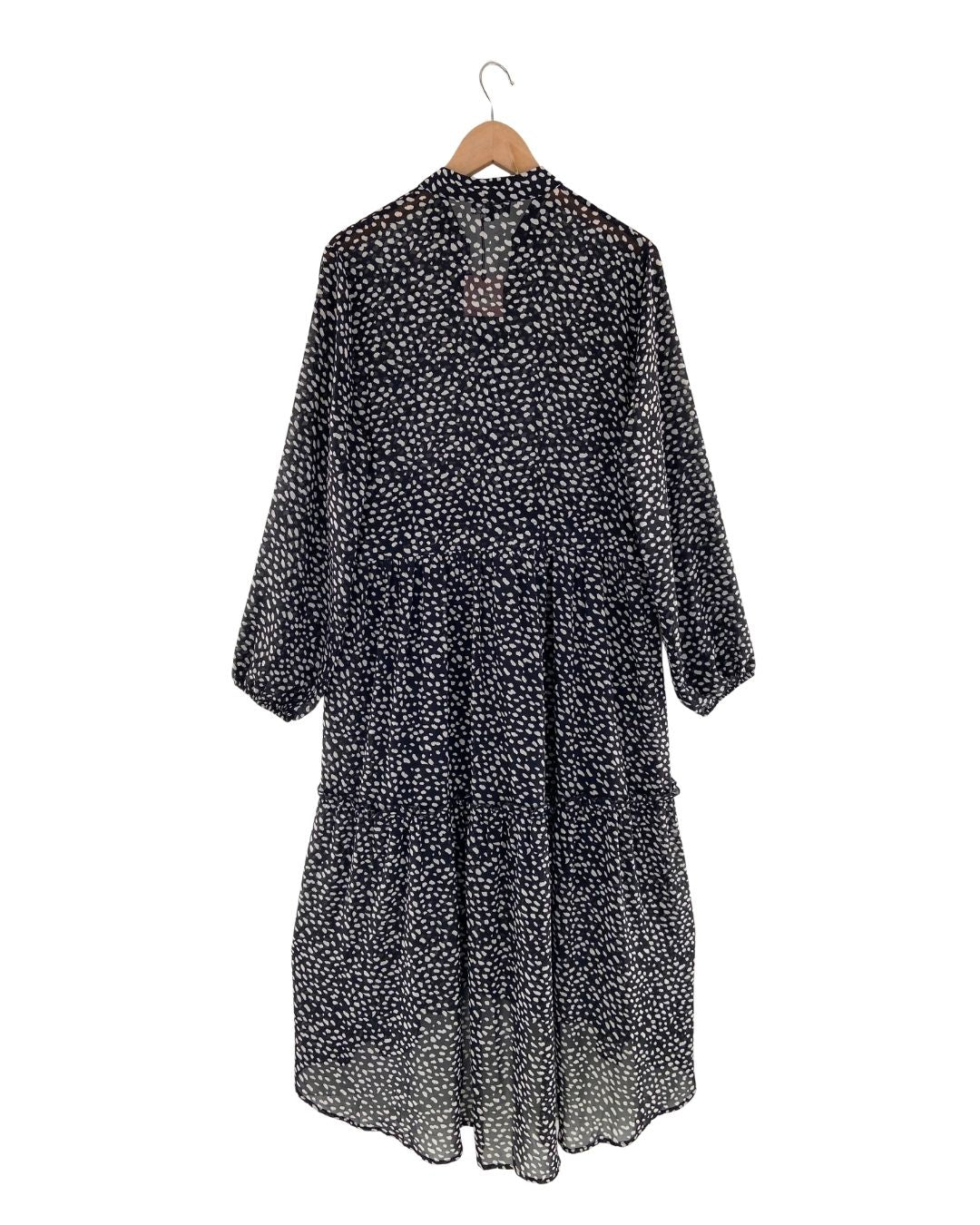 Maxi vestido traslucido print