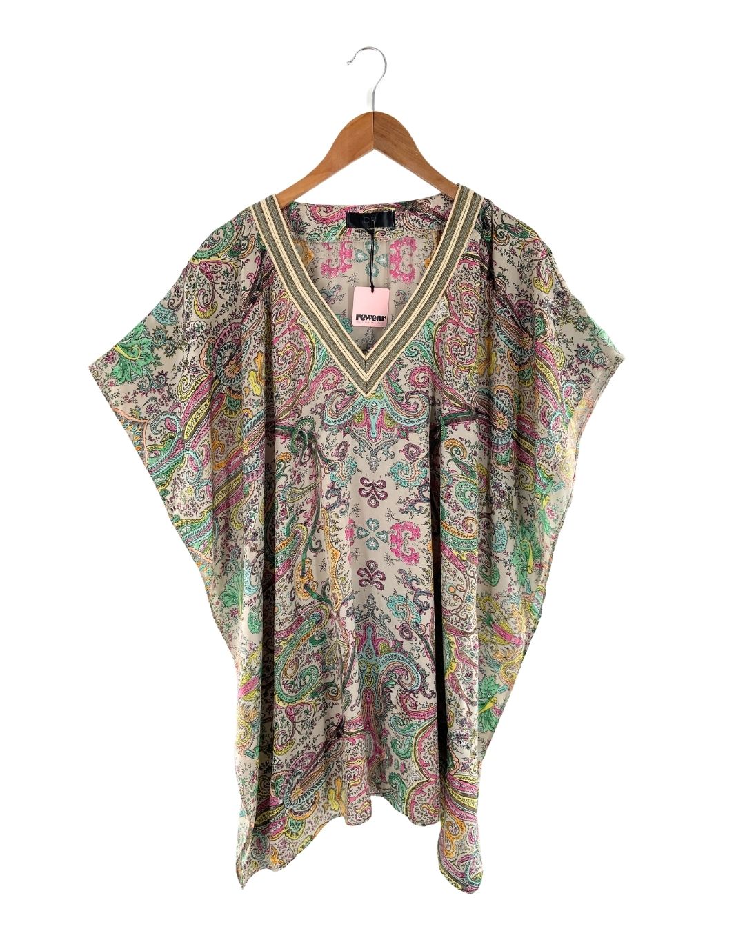 Bluson satinado oversize print