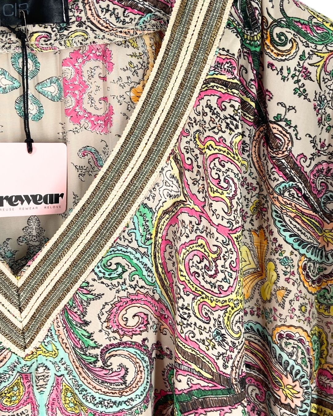 Bluson satinado oversize print