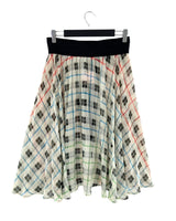 Sobrefalda plisada a cuadros