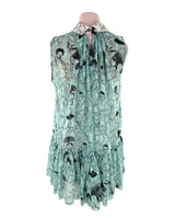 Vestido mini con print y forro