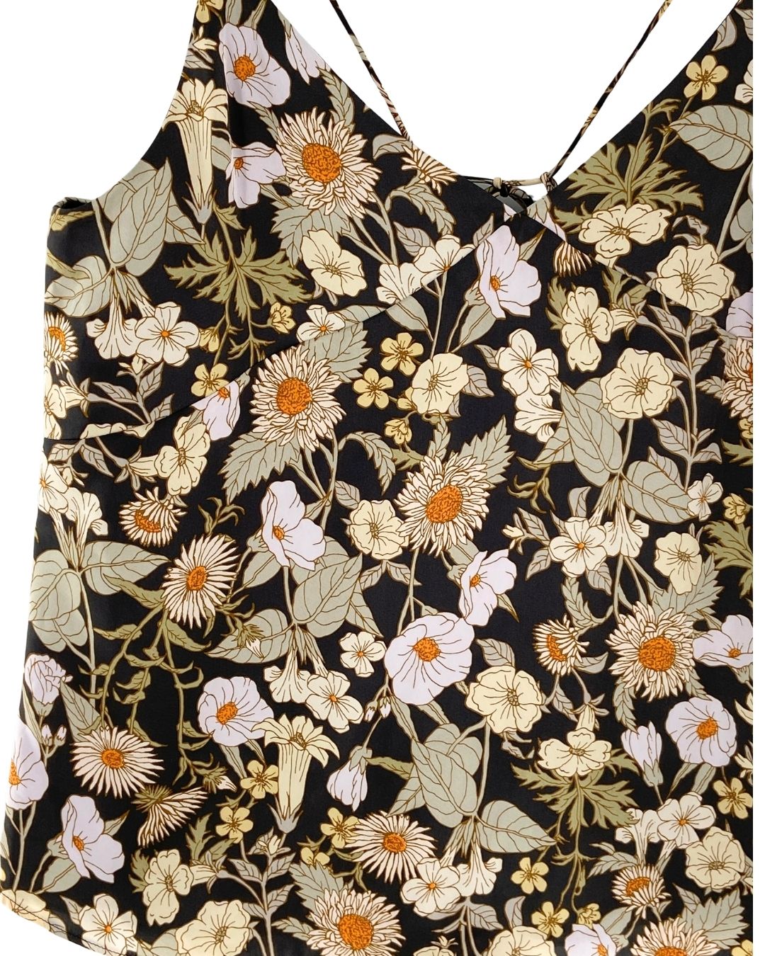 Blusa de tiras cruzadas print