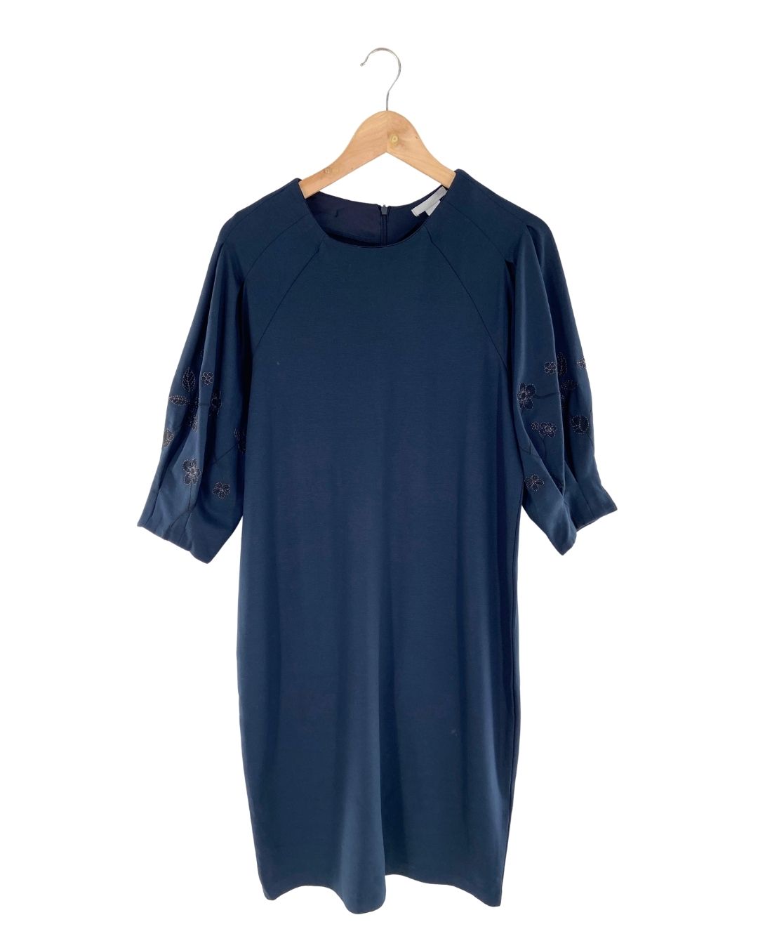 Vestido midi mangas 3/4
