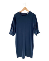 Vestido midi mangas 3/4