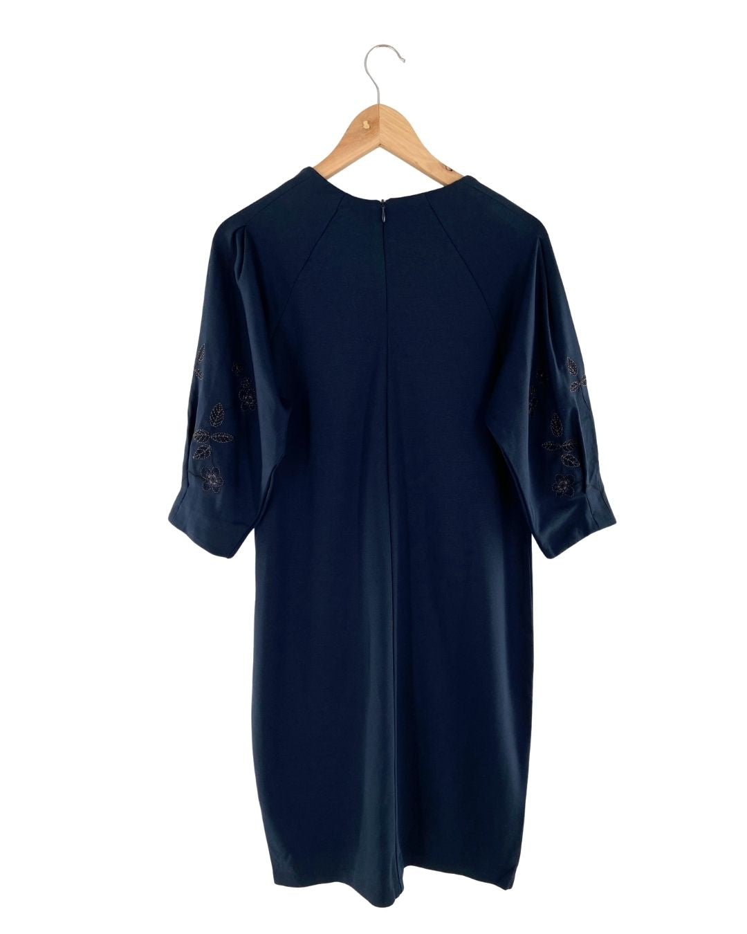 Vestido midi mangas 3/4