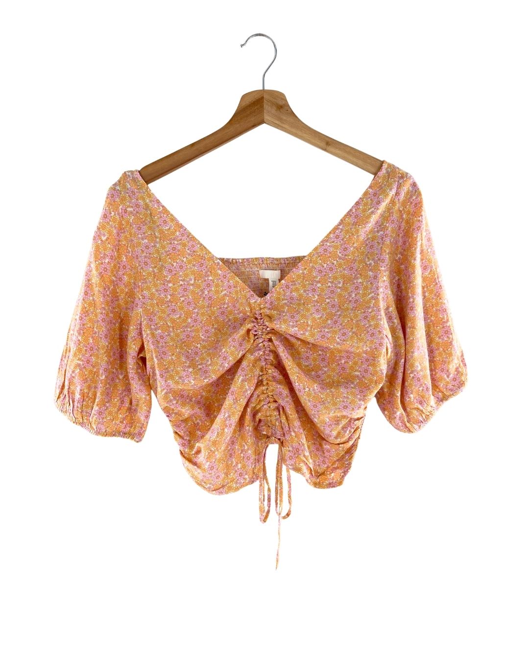 Blusa encauchada en espalda