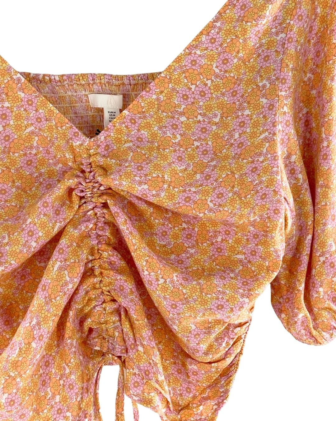 Blusa encauchada en espalda