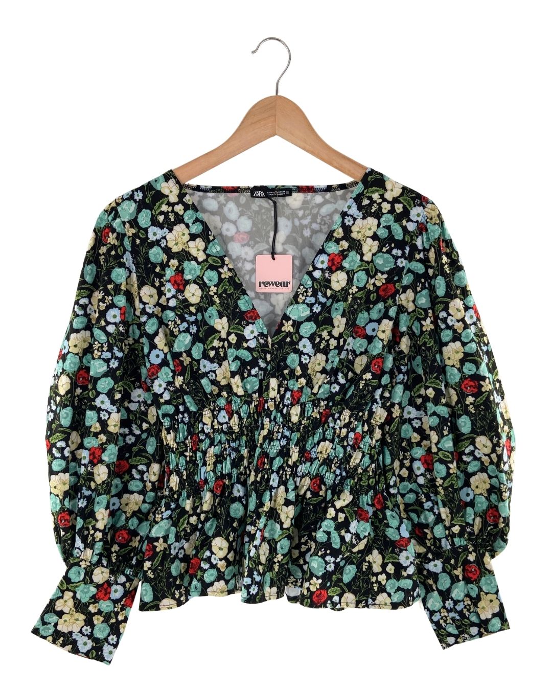 Blusa encauchada print flores