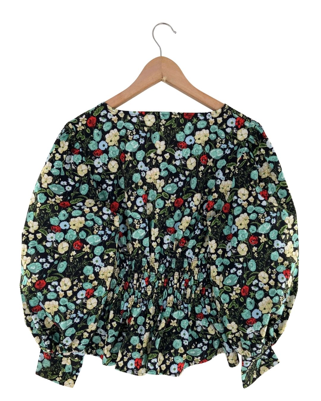Blusa encauchada print flores