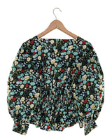 Blusa encauchada print flores