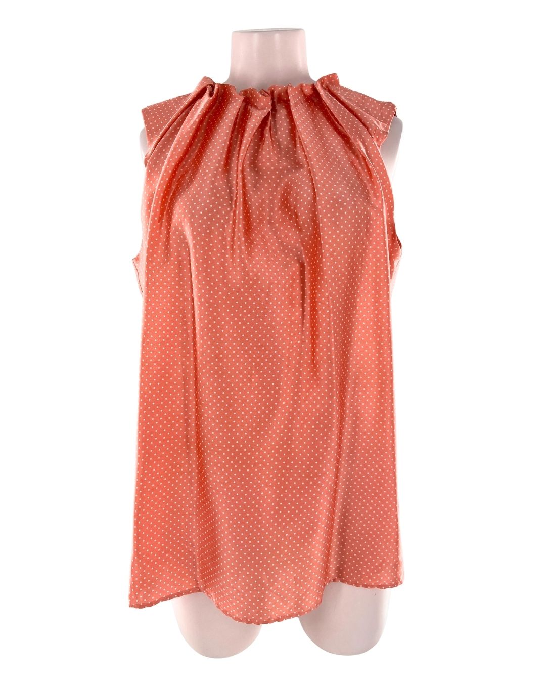 Blusa sleeveless satinada
