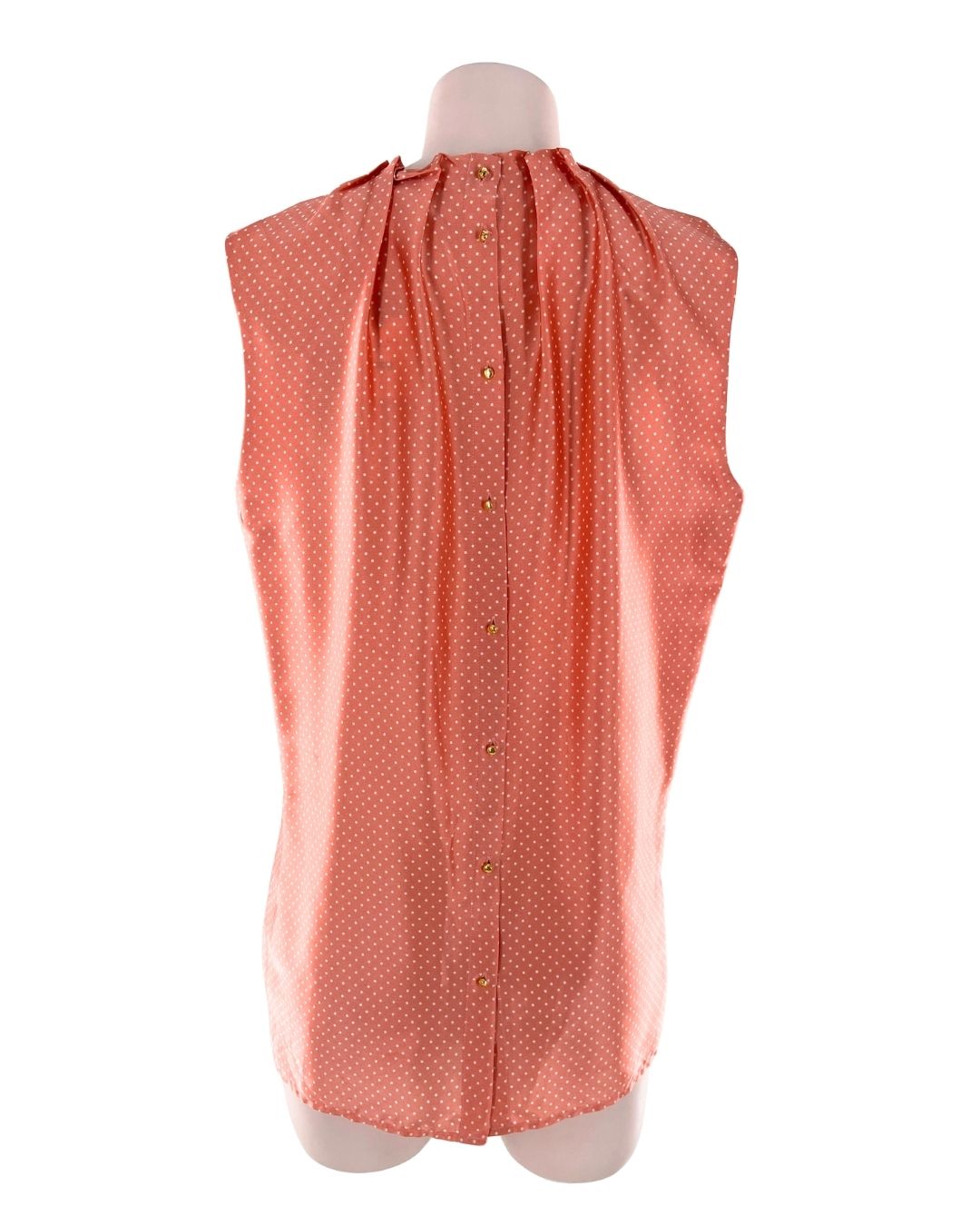 Blusa sleeveless satinada