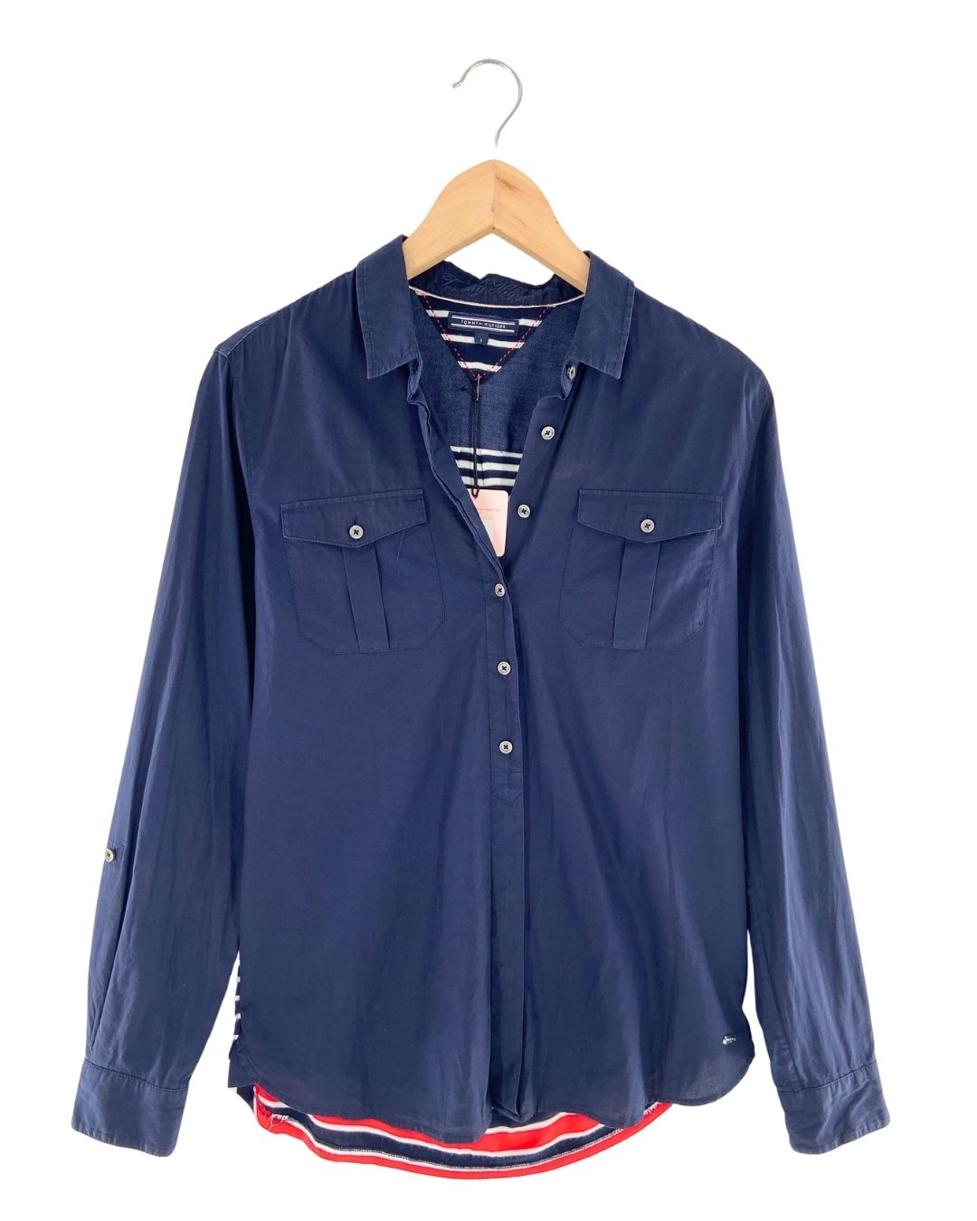 Camisa manga larga franjas
