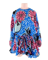 Vestido mini con print floral