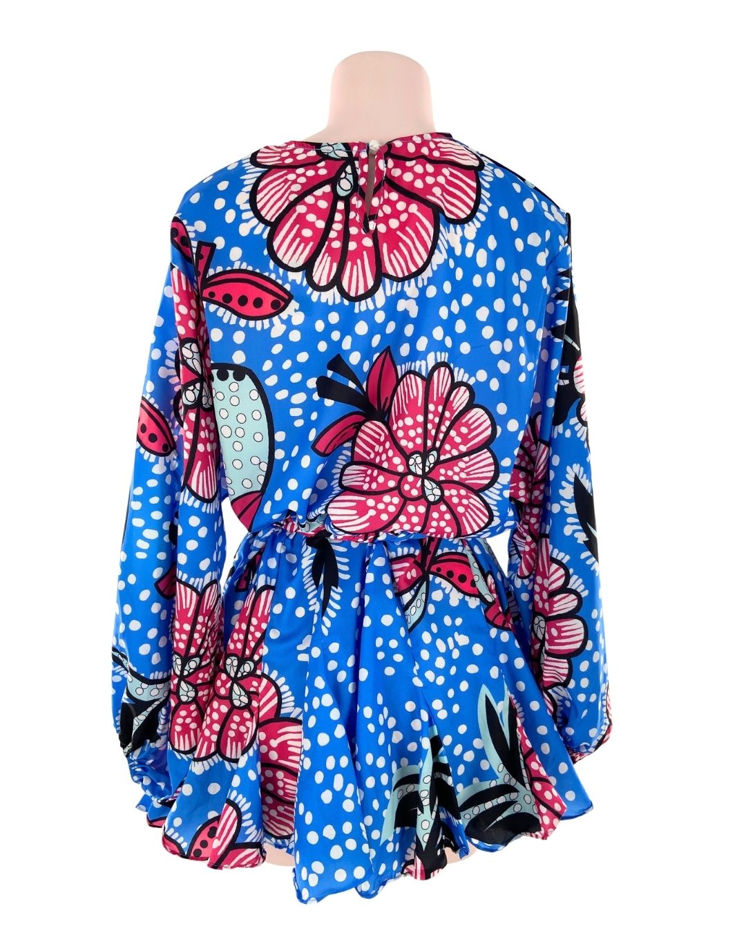 Vestido mini con print floral