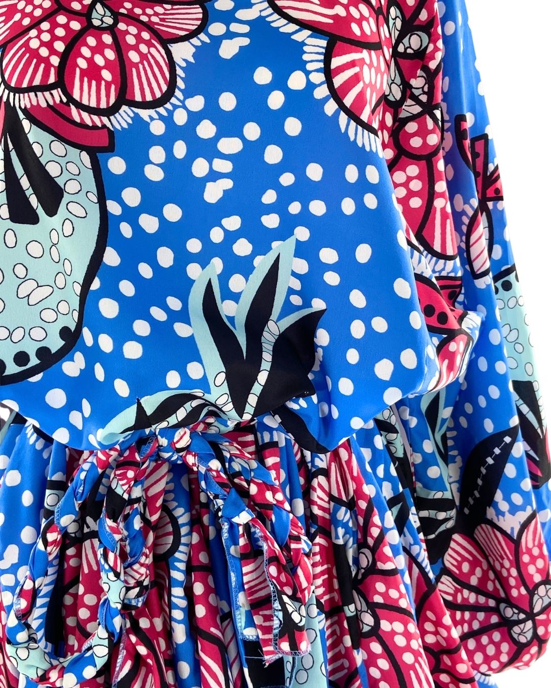 Vestido mini con print floral