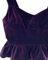 Top de tiras en velvet