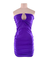 Vestido en nylon strapless